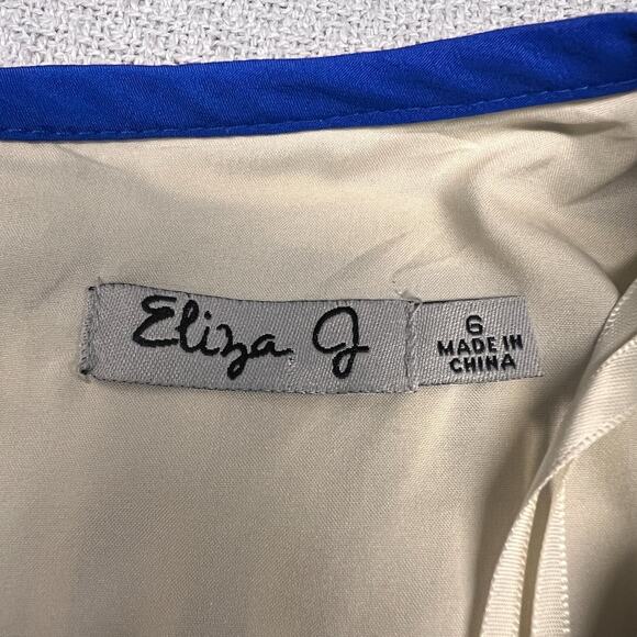 Eliza J Dress Womens 6 Multicolor Sheath Midi Mod Retro 60s Groovy - Picture 4 of 10